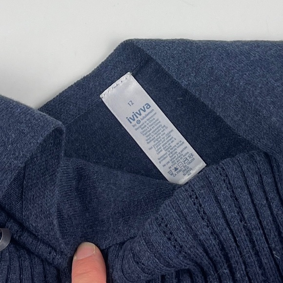 Ivivva Heathered Washed Ink Studio All Day Pullover Sweater 12 - Picture 4 of 6